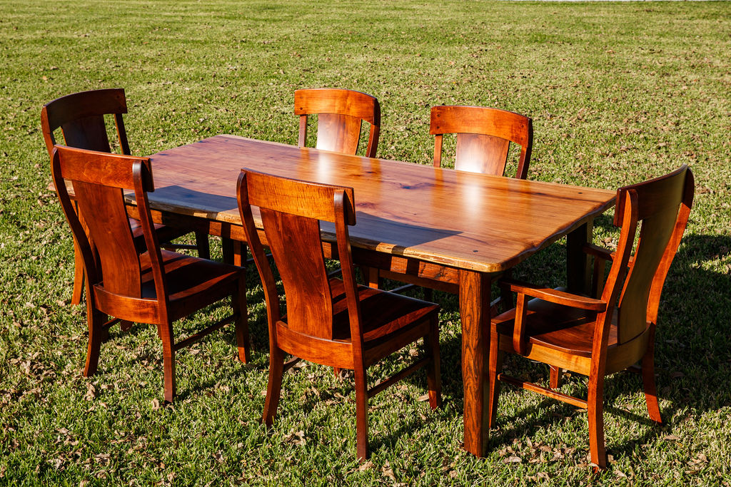 Pecan farm house table - Custom Built Wood Furniture